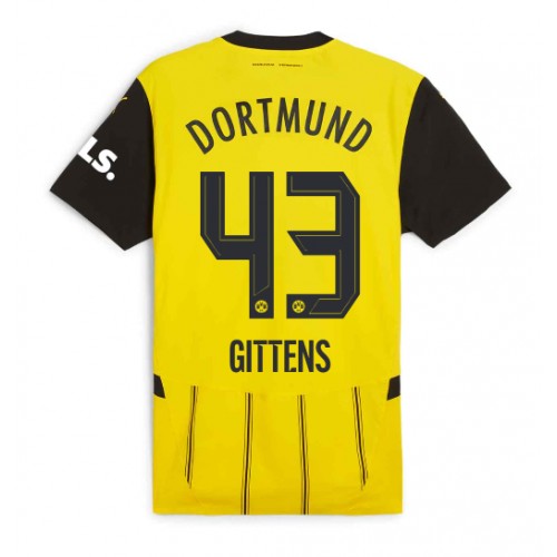 Pánský Fotbalový dres Borussia Dortmund Jamie Bynoe-Gittens #43 2024-25 Domácí Krátký Rukáv